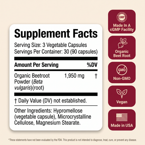 Lestrava - Organic Beet Root Capsules
