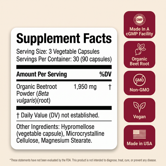 Lestrava - Organic Beet Root Capsules